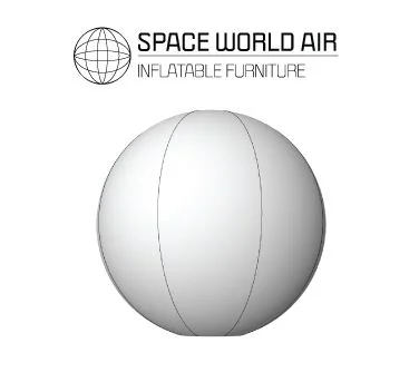 PVC-pallo puhaltimella